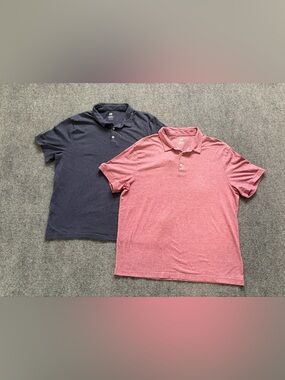 H&M Polo Shirt Lot Mens XL Slim Fit Short Sleeve Casual Shirts 2 Pack